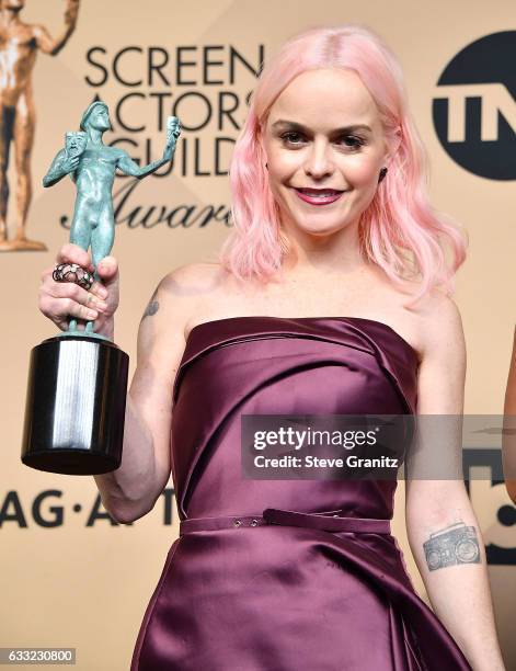 Taryn Manning poses at the 23rd Annual Screen Actors Guild Awards at The Shrine Expo Hall on January 29, 2017 in Los Angeles, California.