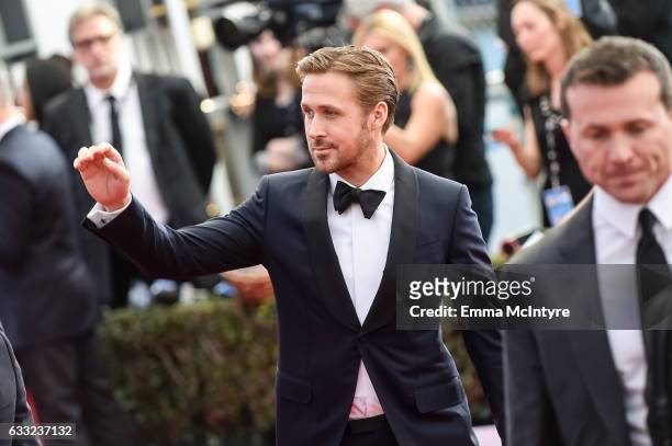Actor Ryan Gosling arrives at the 23rd annual Screen Actors Guild Awards at The Shrine Auditorium on January 29, 2017 in Los Angeles, California.