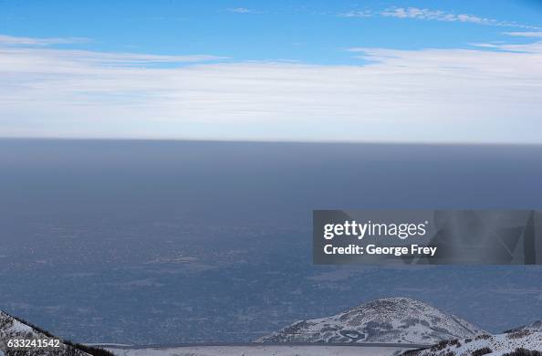 A temperature inversion traps and fills the Salt Lake valley with ...