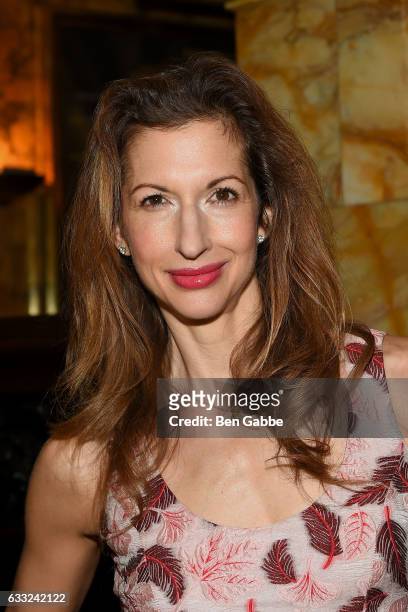 Actress Alysia Reiner attends the after party of Sony Pictures Classics' 'The Comedian' hosted by The Cinema Society at The Museum of Modern Art on...