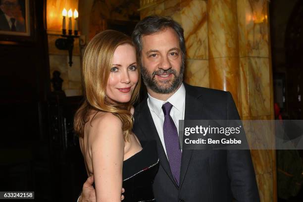 Actress Leslie Mann and filmmaker Judd Apatow attend the after party of Sony Pictures Classics' 'The Comedian' hosted by The Cinema Society at The...