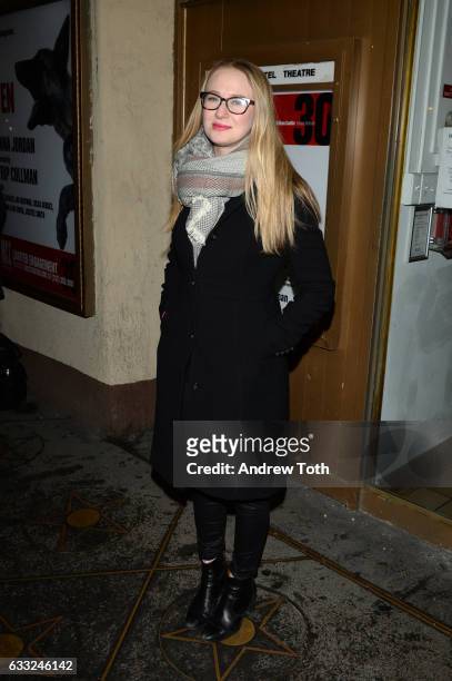 Halley Feiffer attends the "Yen" opening night at Lucille Lortel Theatre on January 31, 2017 in New York City.