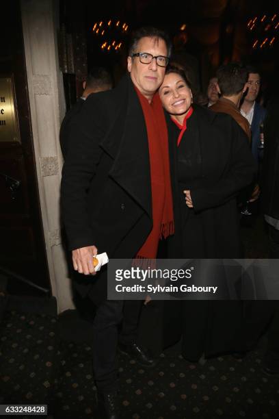 Richard LaGravenese and Gina Gershon attend The Cinema Society with Avion and Jergens Host the After Party for Sony Pictures Classics' "The Comedian"...