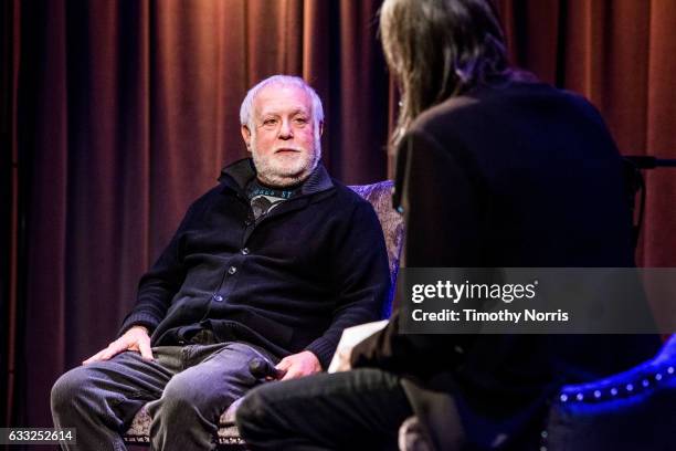 Ken Ehrlich and Scott Goldman speak during Icons of the Music Industy: Ken Ehrlich at The GRAMMY Museum on January 31, 2017 in Los Angeles,...