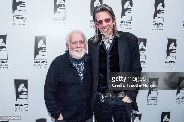 Ken Ehrlich and Scott Goldman attend Icons of the Music Industy: Ken Ehrlich at The GRAMMY Museum on January 31, 2017 in Los Angeles, California.
