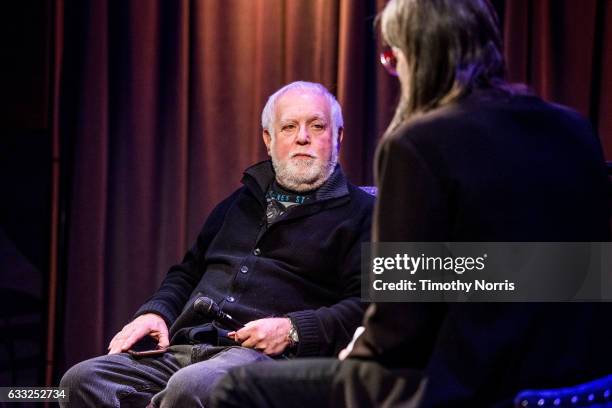 Ken Ehrlich and Scott Goldman speak during Icons of the Music Industy: Ken Ehrlich at The GRAMMY Museum on January 31, 2017 in Los Angeles,...