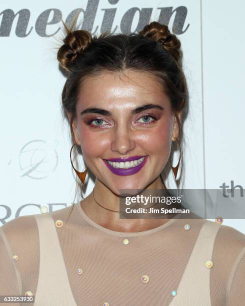 Model Alina Baikova attends the screening of Sony Pictures Classics' "The Comedian" hosted by The Cinema Society with Avion and Jergens at Museum of...