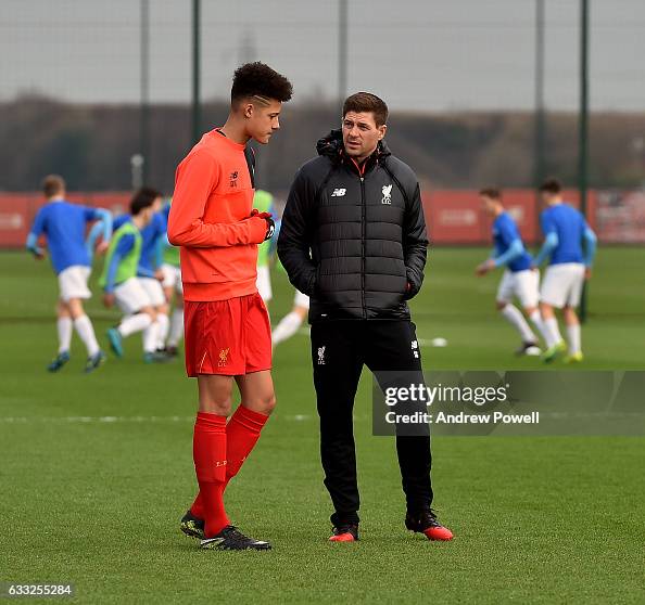 Steven Gerrard's First Day as Liverpool Academy Coach Steven Gerrard's First Day as Liverpool Academy Coach