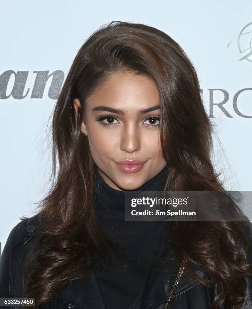 Model Clara Wilsey attends the screening of Sony Pictures Classics' "The Comedian" hosted by The Cinema Society with Avion and Jergens at Museum of...