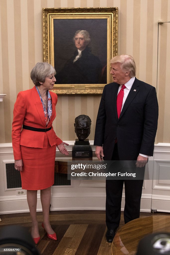 President Trump Meets With British PM Theresa May At The White House