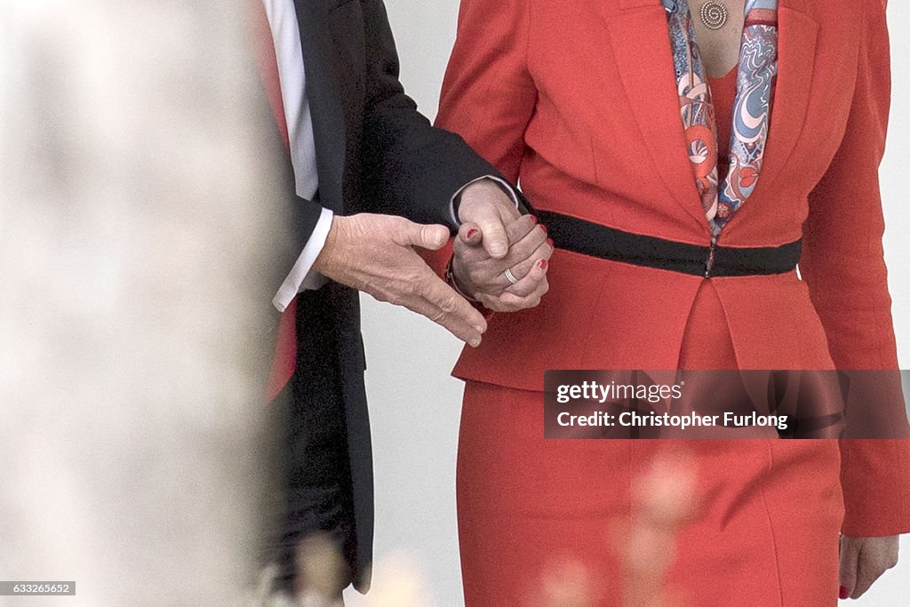 President Trump Meets With British PM Theresa May At The White House