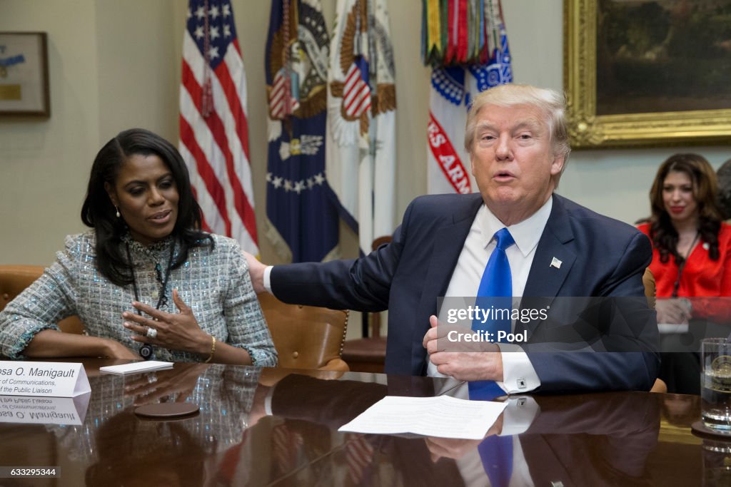 President Trump Holds Meeting Honoring Black History Month