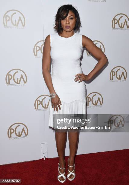 Actress Taraji P. Henson arrives at the 28th Annual Producers Guild Awards at The Beverly Hilton Hotel on January 28, 2017 in Beverly Hills,...