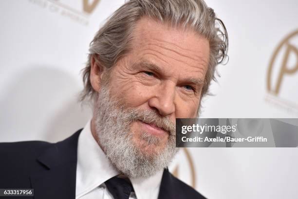 Actor Jeff Bridges arrives at the 28th Annual Producers Guild Awards at The Beverly Hilton Hotel on January 28, 2017 in Beverly Hills, California.