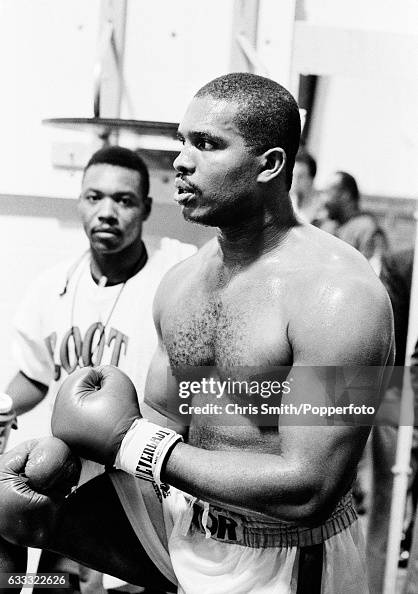 Dunnovan Ruddock Heavyweight boxer Donovan Razor Ruddock of Canada during a training ...