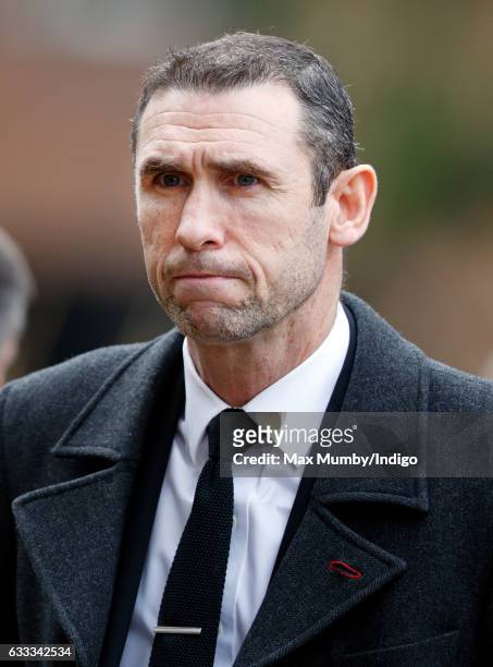 Martin Keown attends the funeral of former England football manager Graham Taylor at St Mary's Church on February 1, 2017 in Watford, England. Graham...