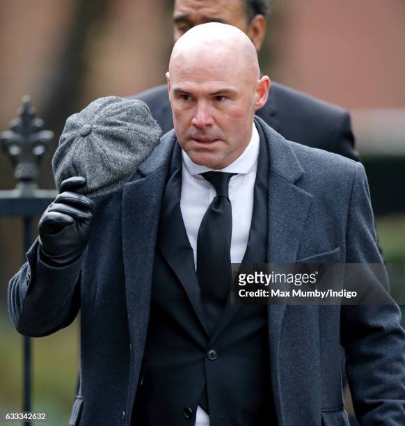 Tommy Mooney attends the funeral of former England football manager Graham Taylor at St Mary's Church on February 1, 2017 in Watford, England. Graham...
