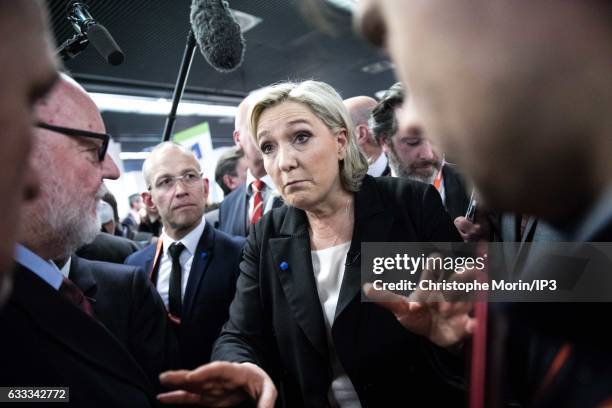 French far right National Front political party leader, member of the European Parliament, and candidate for the 2017 French Presidential Election...