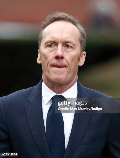 Lee Dixon attends the funeral of former England football manager Graham Taylor at St Mary's Church on February 1, 2017 in Watford, England. Graham...