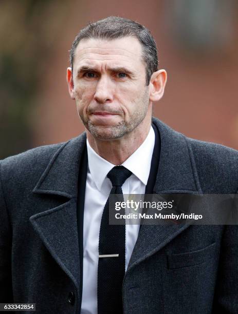 Martin Keown attends the funeral of former England football manager Graham Taylor at St Mary's Church on February 1, 2017 in Watford, England. Graham...