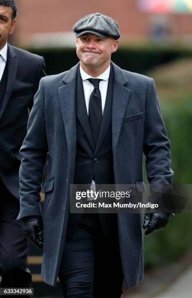 Tommy Mooney attends the funeral of former England football manager Graham Taylor at St Mary's Church on February 1, 2017 in Watford, England. Graham...