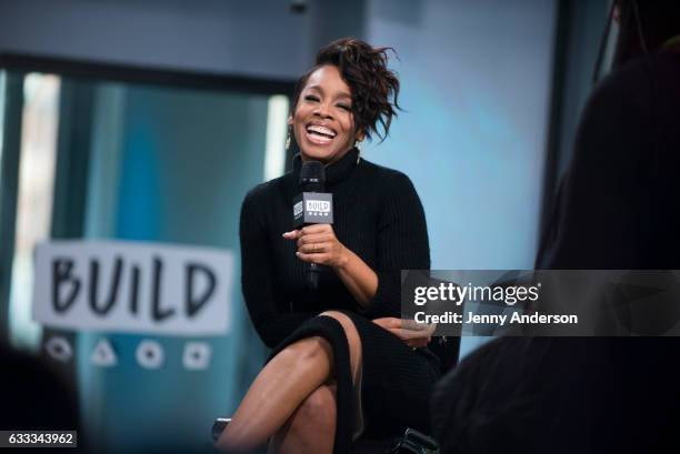 Anika Noni Rose attends the Build Series to discuss "The Quad" at Build Studio on February 1, 2017 in New York City.