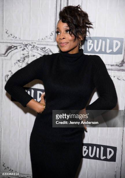 Anika Noni Rose attends the Build Series to discuss "The Quad" at Build Studio on February 1, 2017 in New York City.