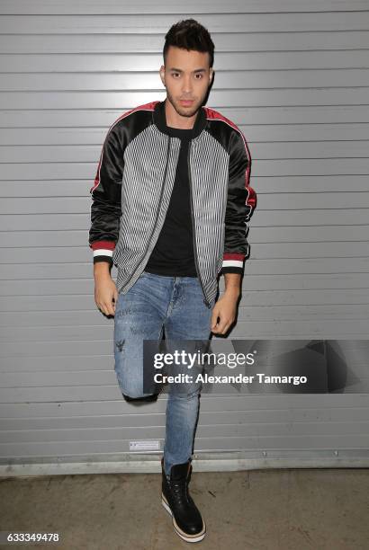 Prince Royce is seen on the set of "Despierta America" to promote the television show "Pequenos Gigantes USA" at Univision Studios on February 1,...