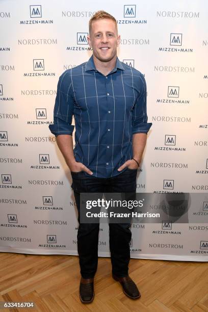 Watt celebrates Mizzen+Main at Nordstrom Houston Galleria on February 1, 2017 in Houston, Texas.