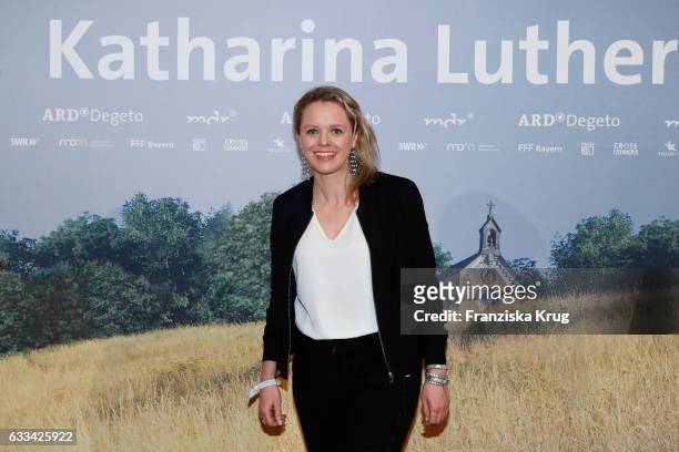Julia von Heinz attends the 'Katharina Luther' Premiere at Franzoesische Friedrichstadtkirche in Berlin on February 1, 2017 in Berlin, Germany.