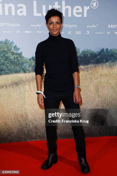 Dennenesch Zoude attends the 'Katharina Luther' Premiere at Franzoesische Friedrichstadtkirche in Berlin on February 1, 2017 in Berlin, Germany.