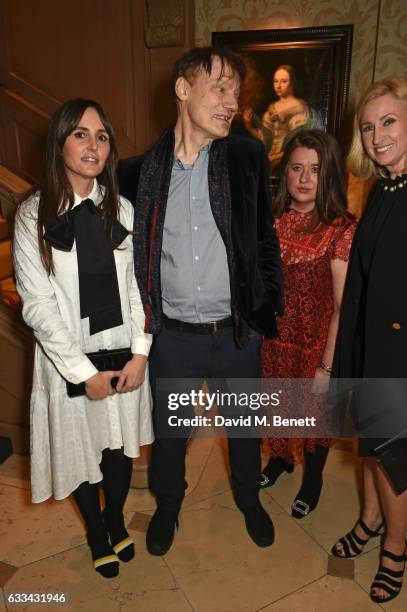 Tania Fares, William Orbit, guest and Meribeth Parker attend the launch of 'The Collective' Issue 5 on February 1, 2017 in London, England.