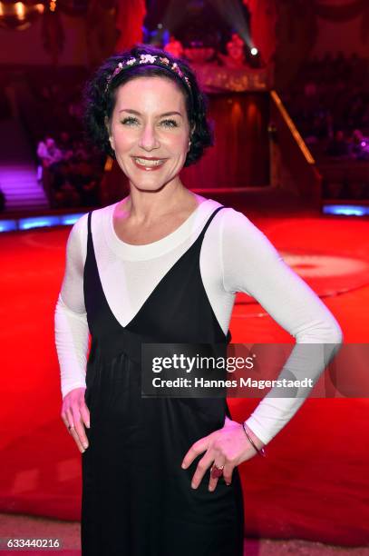 Actress Marisa Burger during the 'Allez-Hopp' premiere at Circus Krone on February 1, 2017 in Munich, Germany.