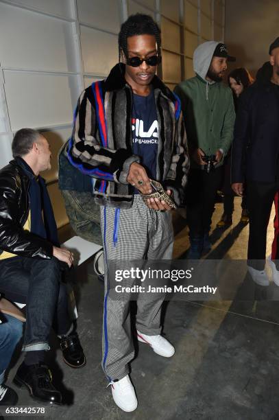 Rocky attends the Raf Simons fashion show during NYFW: Men'son February 1, 2017 in New York City.