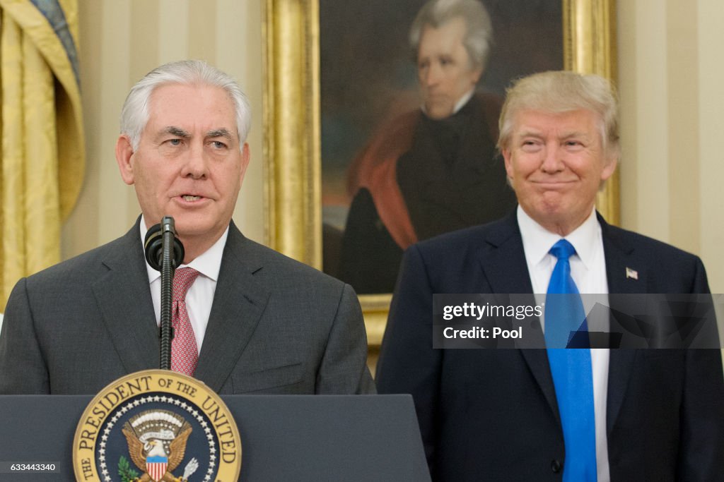 Rex Tillerson Sworn In as 69th U.S. Secretary of State