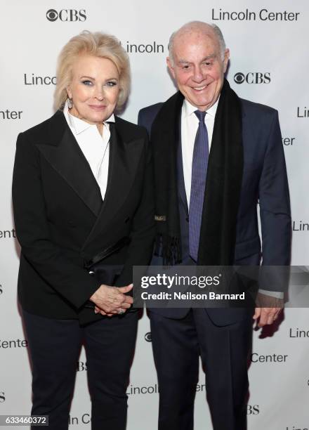 Actress Candice Bergen and Marshall Rose attend Lincoln Center's American Songbook Gala red carpet at Alice Tully Hall on February 1, 2017 in New...