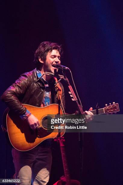 Conor Oberst performs at London Palladium on February 1, 2017 in London, England.