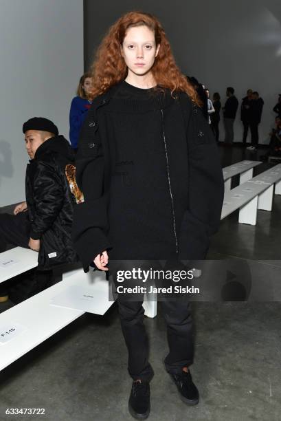 Natalie Westling attends the Raf Simons show during NYFW: Men's on February 1, 2017 in New York City.
