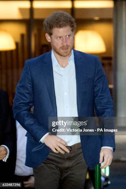 Prince Harry arrives at the offices of London Ambulance Service for the launch of this year's Time to Talk Day, the annual awareness day run by Time...