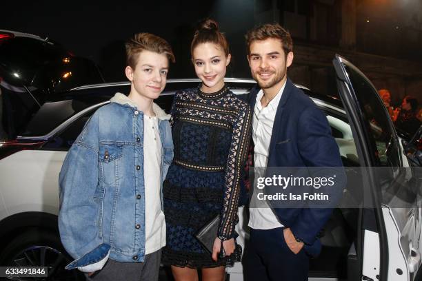 German actor Nick Julius Schuck, german actress Lisa-Marie Koroll and german actor Lucas Reiber attend the Presentation of the new Opel Calender 2017...