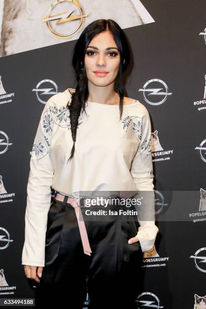 Actress and Video Blogger Nilam Farooq attends the Presentation of the new Opel Calender 2017 at Kraftwerk Mitte on February 1, 2017 in Berlin,...