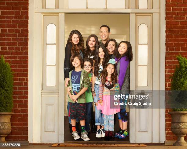 Disney Channel's "Stuck in the Middle" stars Cerina Vincent as Suzy Diaz, Nicolas Bechtel as Lewie Diaz, Malachi Barton as Beast Diaz, Ronni Hawk as...