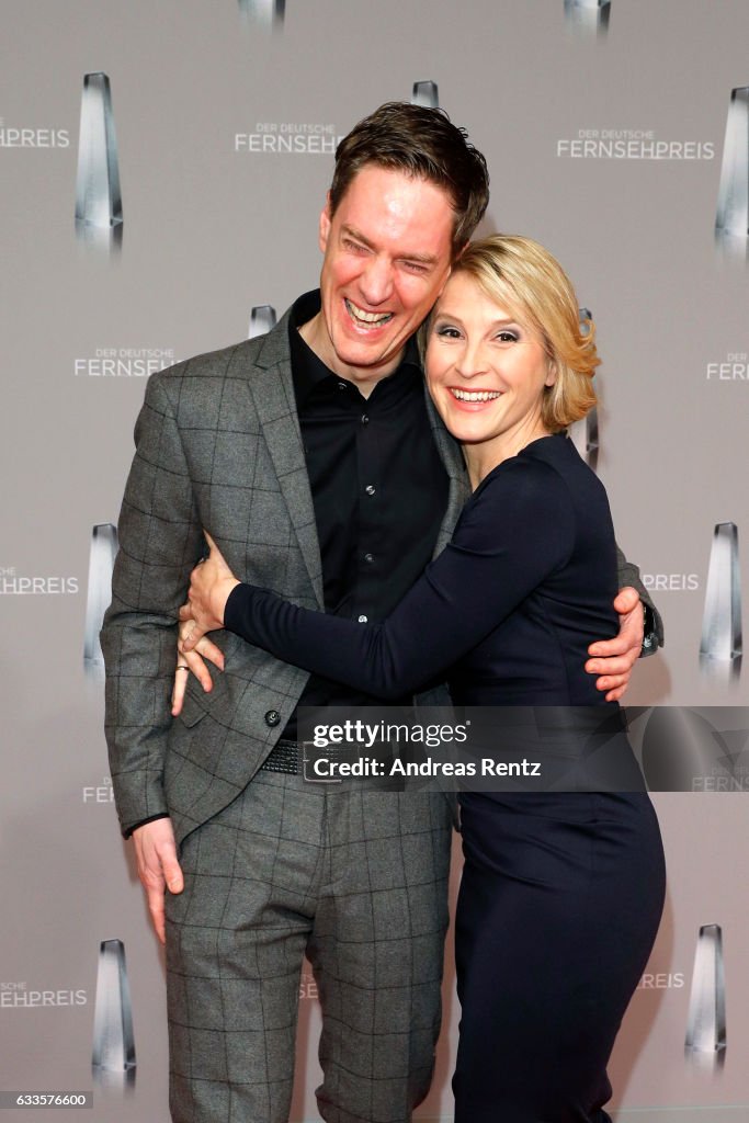 Sven Lorig and Susan Link attend the German Television Award at