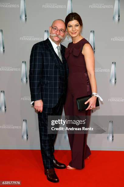 Horst Lichter and his wife Nada Lichter attend the German Television Award at Rheinterrasse on February 2, 2017 in Duesseldorf, Germany.