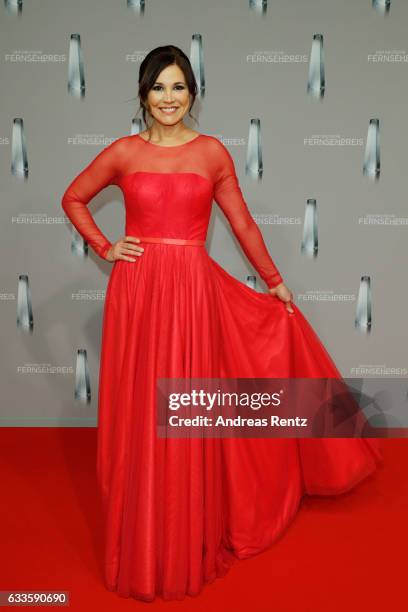 Karen Webb attends the German Television Award at Rheinterrasse on February 2, 2017 in Duesseldorf, Germany.