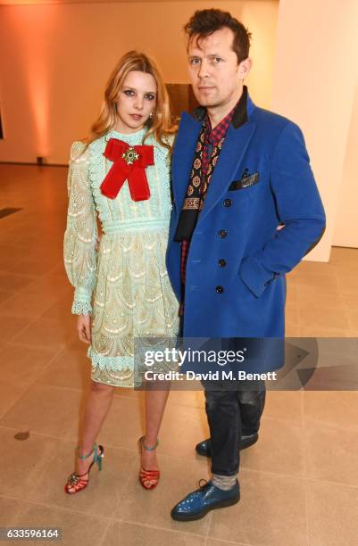 Greta Bellamacina and Robert Montgomery attend as Dylan Jones and Marco Bizzarri host a cocktail party to launch new film series 'The Performers' at...