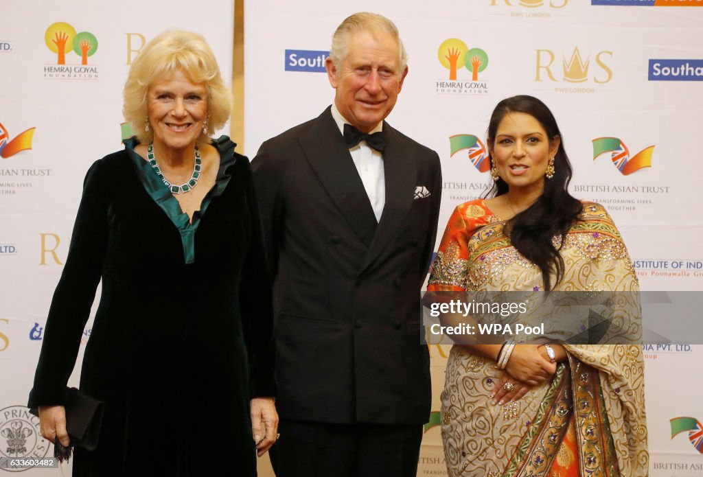 The Prince Of Wales & Duchess Of Cornwall Support The British Asian Trust