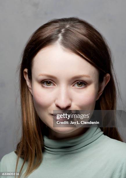 Actress Emily Browning, from the film Golden Exits, is photographed at the 2017 Sundance Film Festival for Los Angeles Times on January 22, 2017 in...