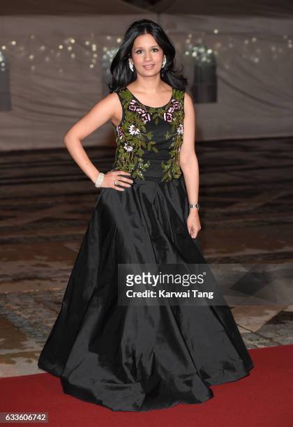 Sonali Shah attends a reception and dinner for supporters of The British Asian Trust on February 2, 2017 in London, England.