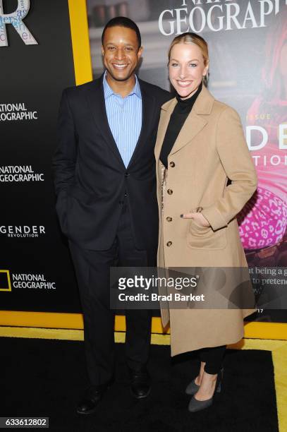 Sports anchors Craig Melvin and Lindsay Czarniak attend as National Geographic hosts the world premiere screening of "Gender Revolution: A Journey...